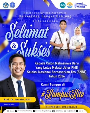 1332 Peserta Lulus SNBT 2026 di UBB, Rektor Sambut Generasi Baru Mahasiswa Indonesia