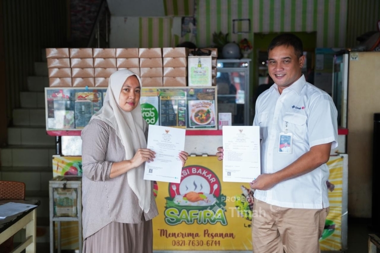 Fasilitasi Sertifikasi Halal, PT TIMAH Bantu UMKM Nasi Bakar Safira Tingkatkan Kepercayaan Konsumen