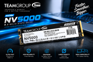 Teamgroup Gebrak Pasar SSD Gen4, NV5000 Bawa Kecepatan 5.000 MB/s dan Pendingin Grafena